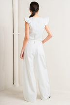 SUGAR AIR TWILL TOP