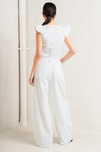 SUGAR AIR TWILL TOP