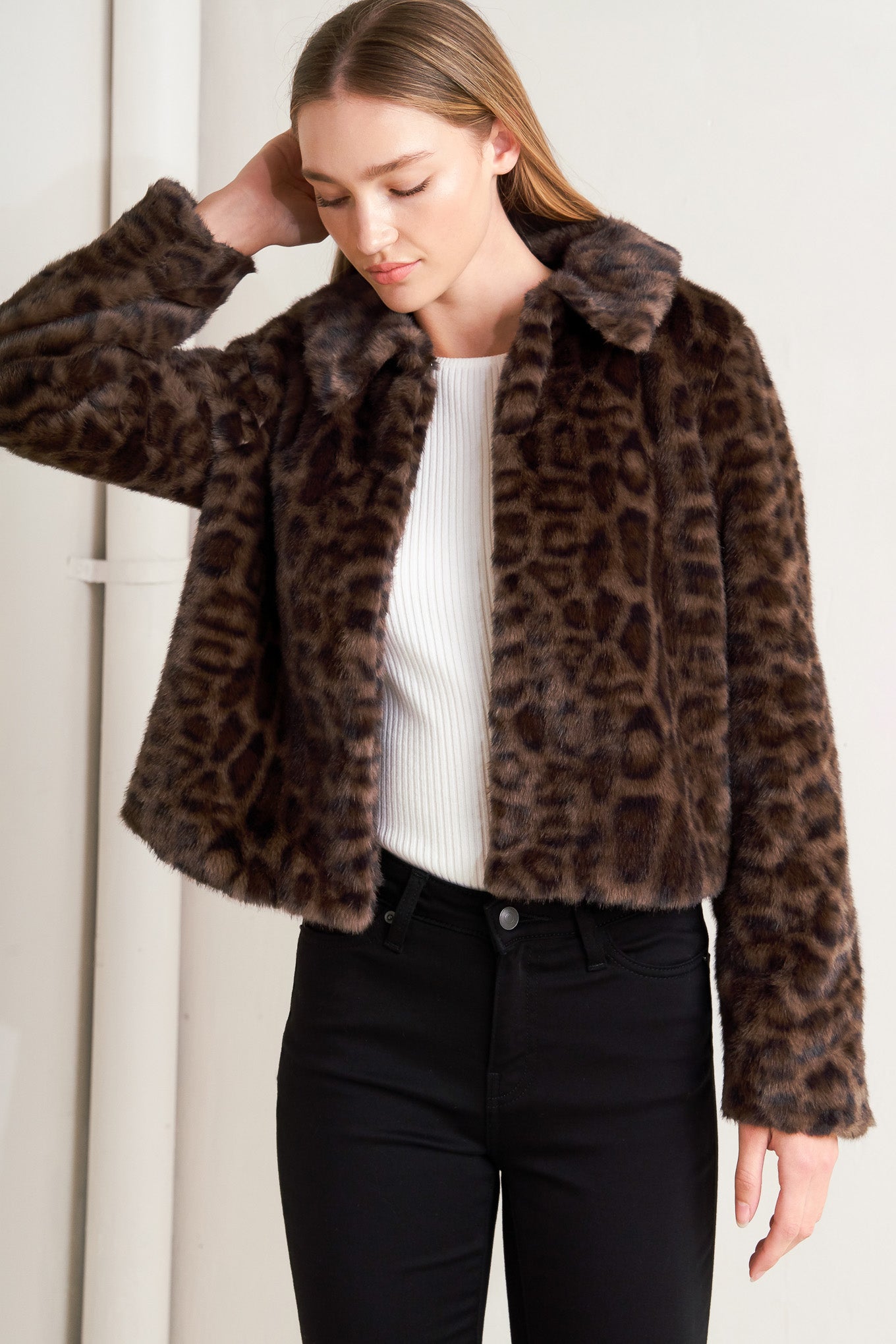 WILD FAME FAUX FUR JACKET