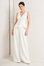 PURE ELEGANCE WOVEN VEST