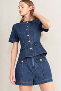 Forever Stylish Denim Top