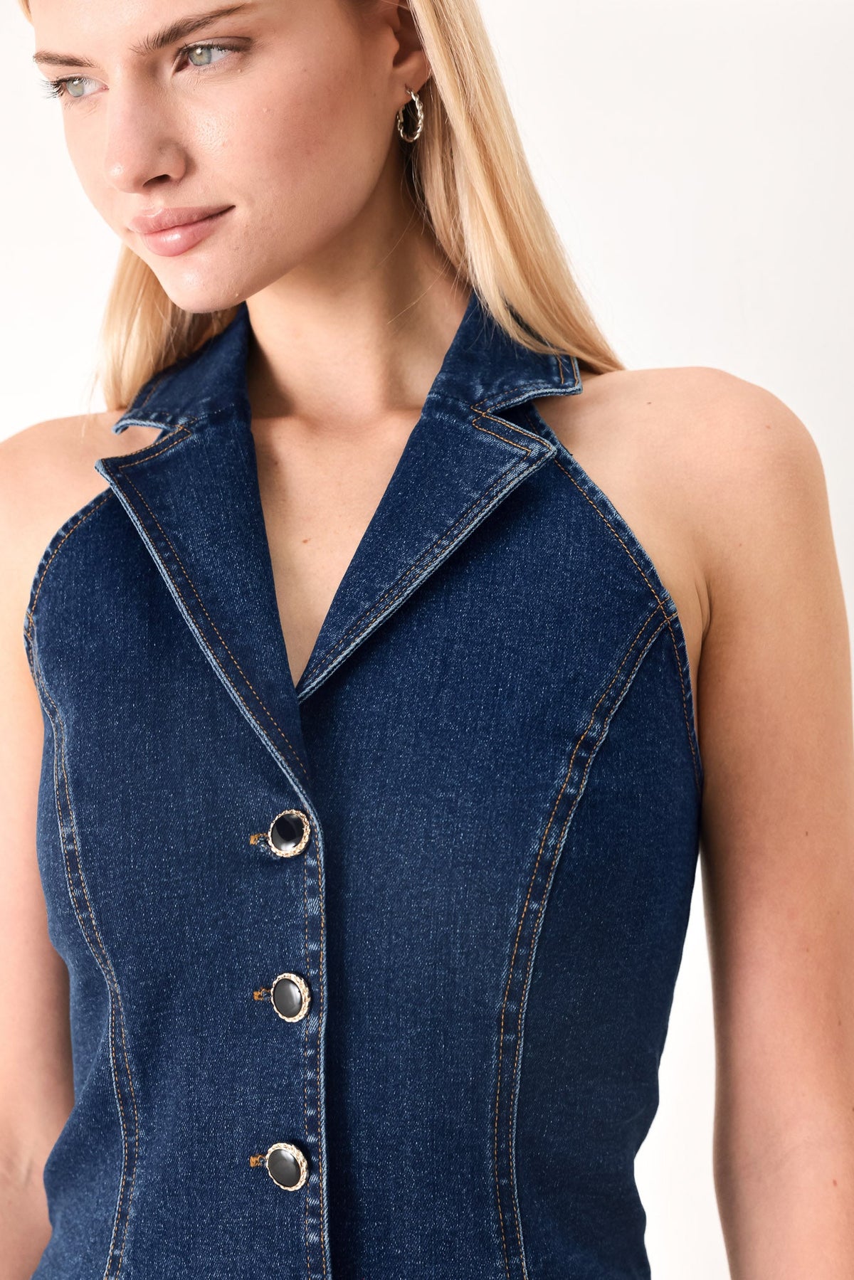 Run the City Denim Vest