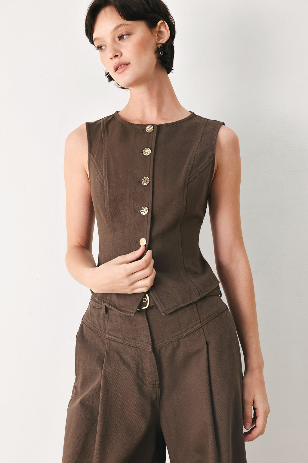 Brown Sugar Statement Vest