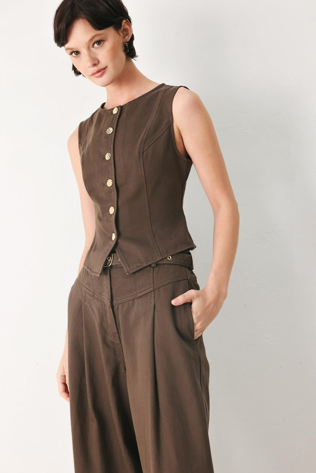 Brown Sugar Statement Vest