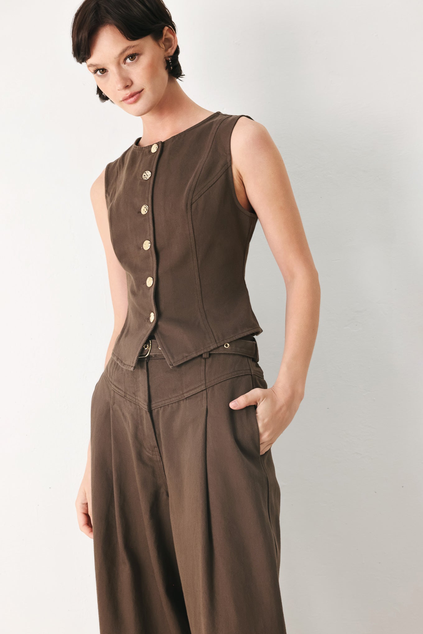 Brown Sugar Statement Vest