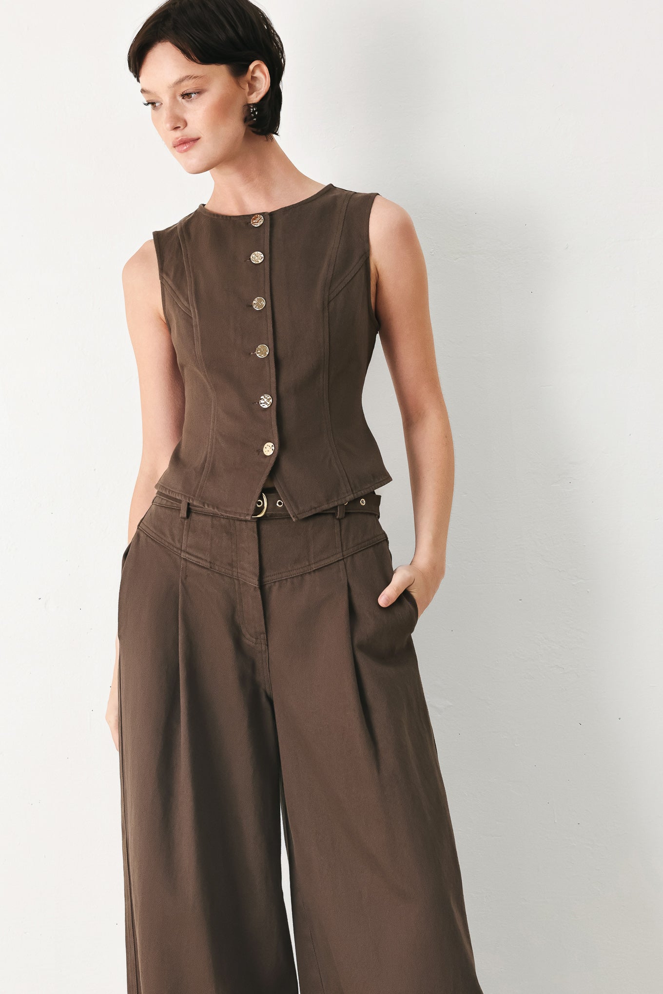 Brown Sugar Statement Vest