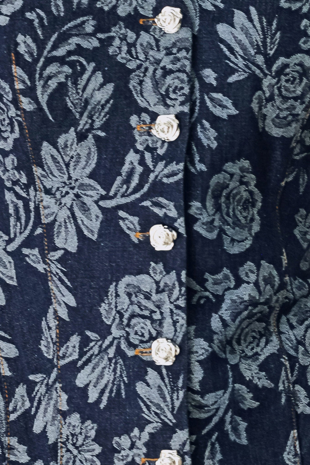 Rosette Floral Jacquard Top