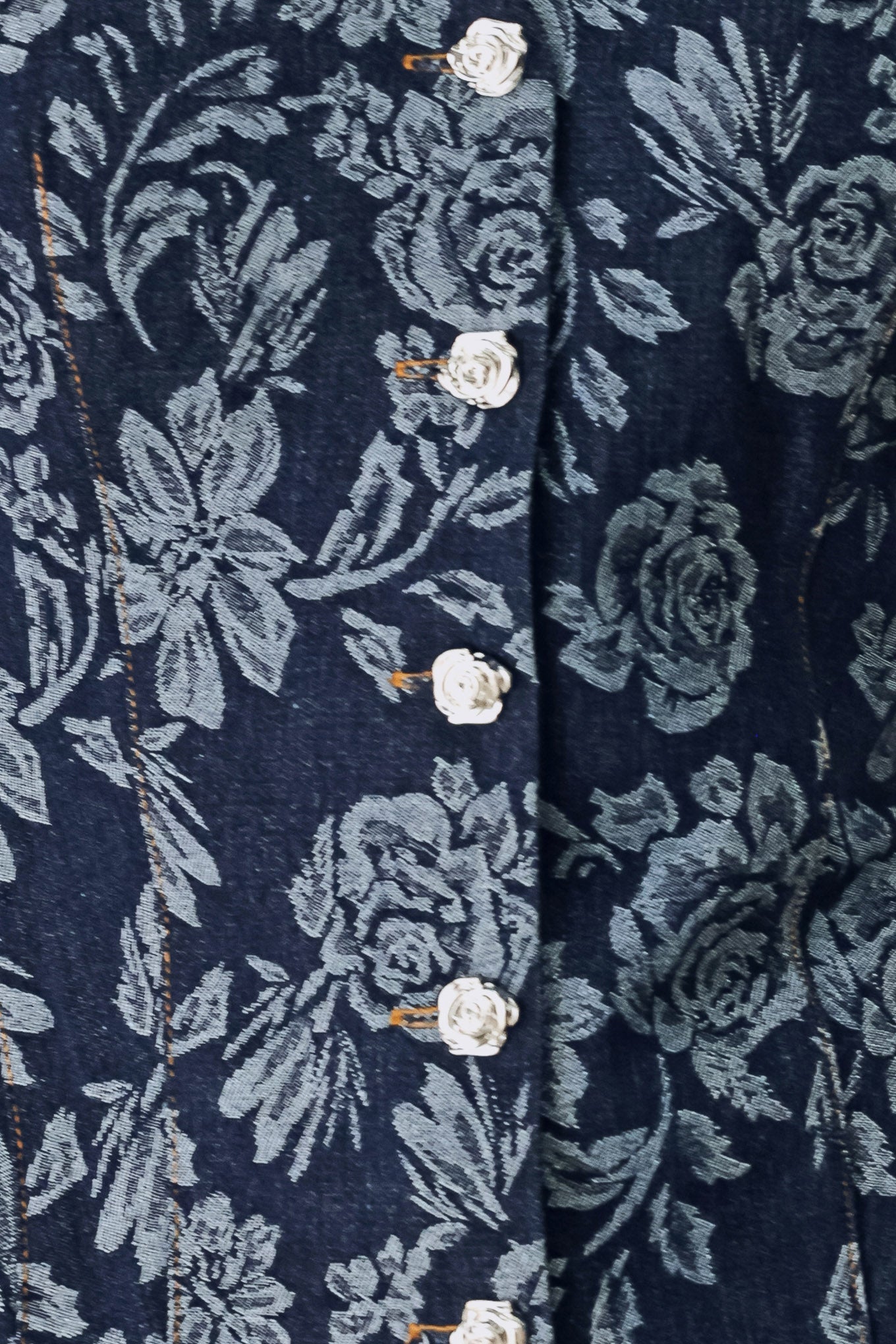 Rosette Floral Jacquard Top