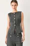 Modern Pinstripe Vest
