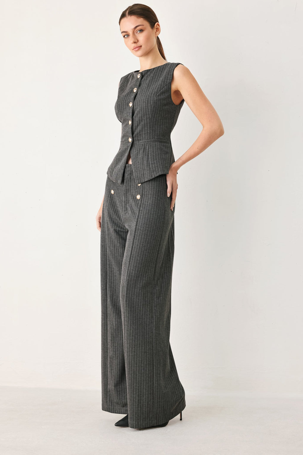 Modern Pinstripe Vest