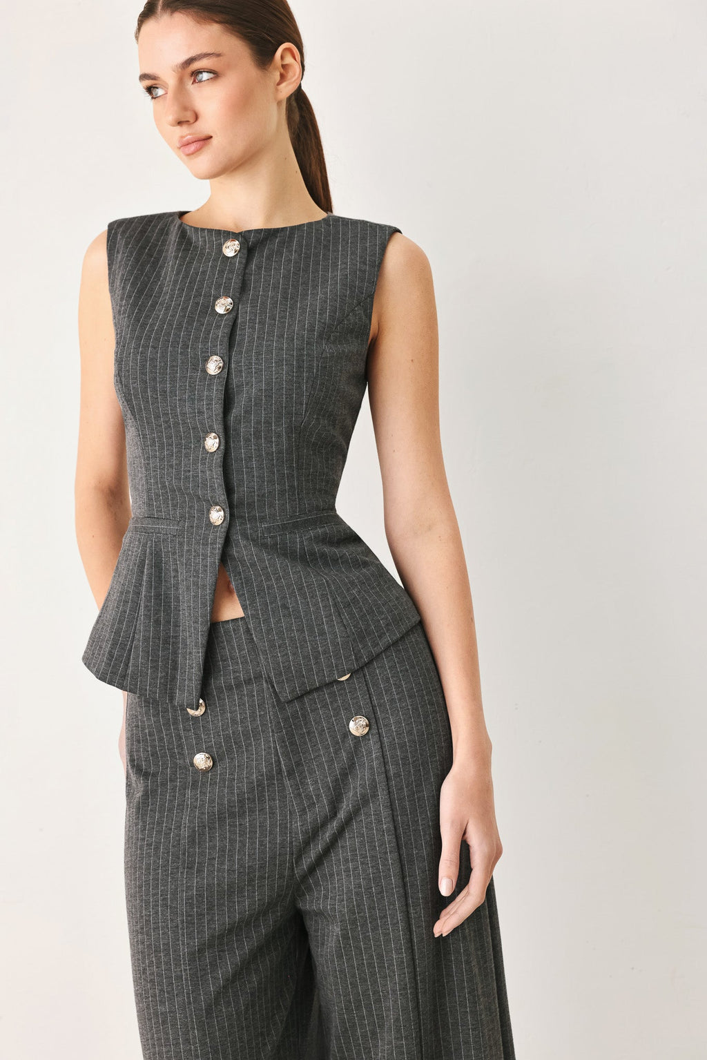 Modern Pinstripe Vest