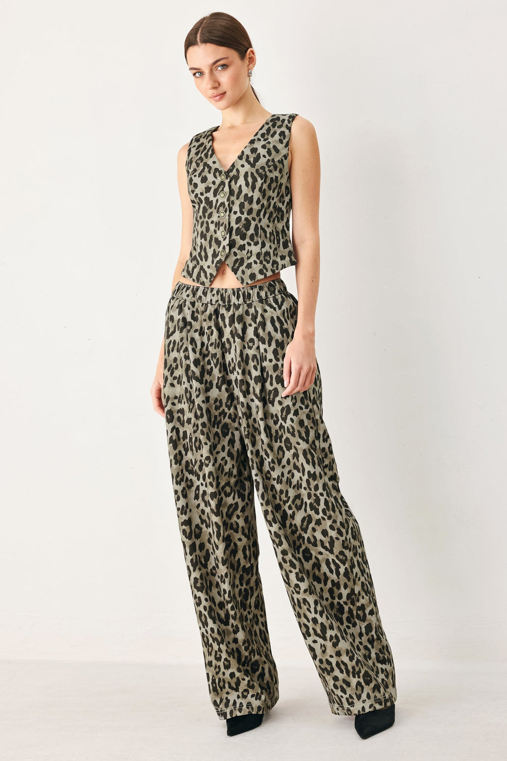 Leopard Luxe Printed Vest