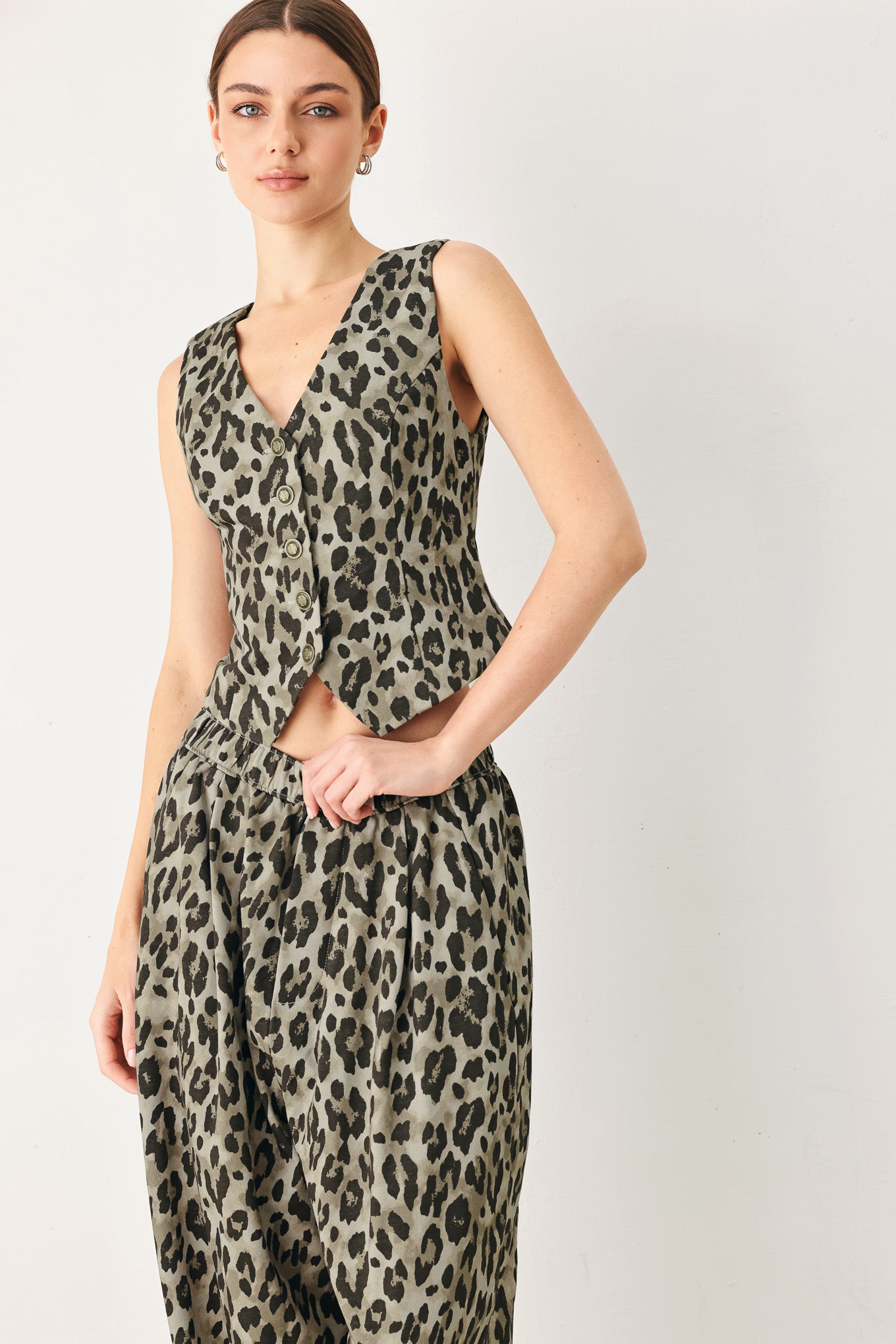 Leopard Luxe Printed Vest