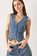 Western Muse Denim Vest