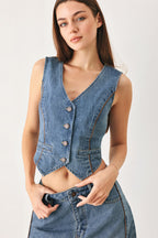 Western Muse Denim Vest