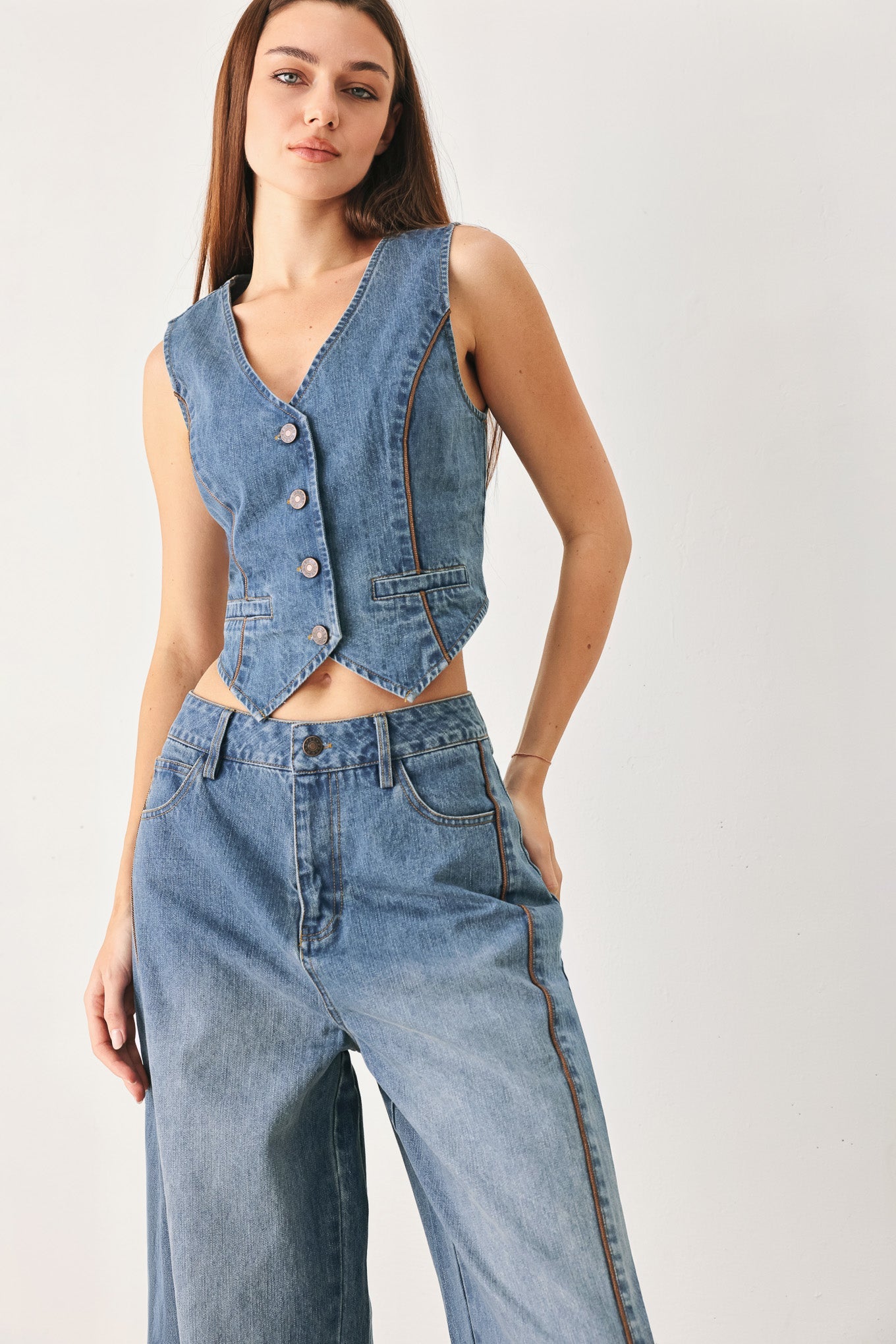 Western Muse Denim Vest
