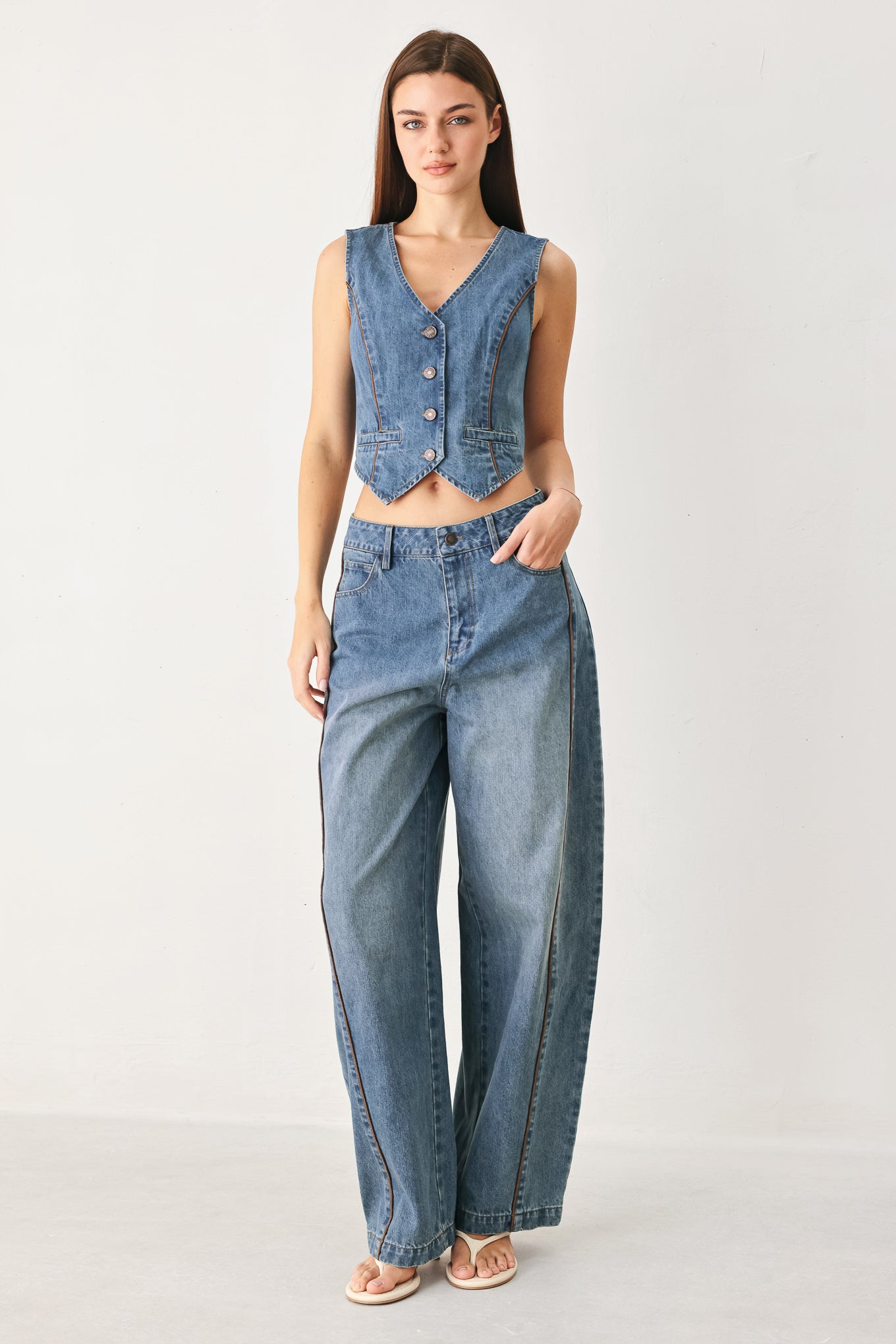 Western Muse Denim Vest