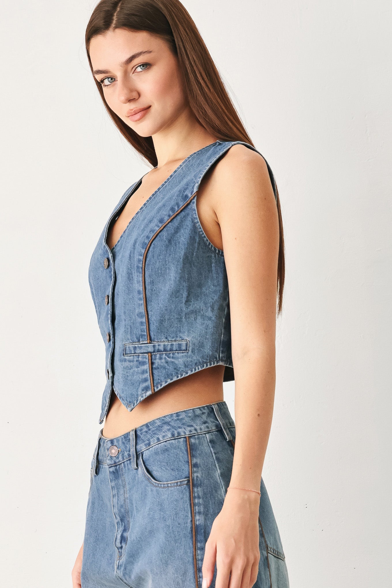 Western Muse Denim Vest