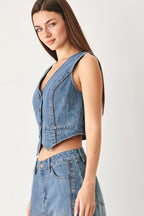 Western Muse Denim Vest