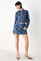 Vintage Denim Rendezvous Denim Crop Jacket