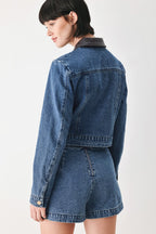 Vintage Denim Rendezvous Denim Crop Jacket
