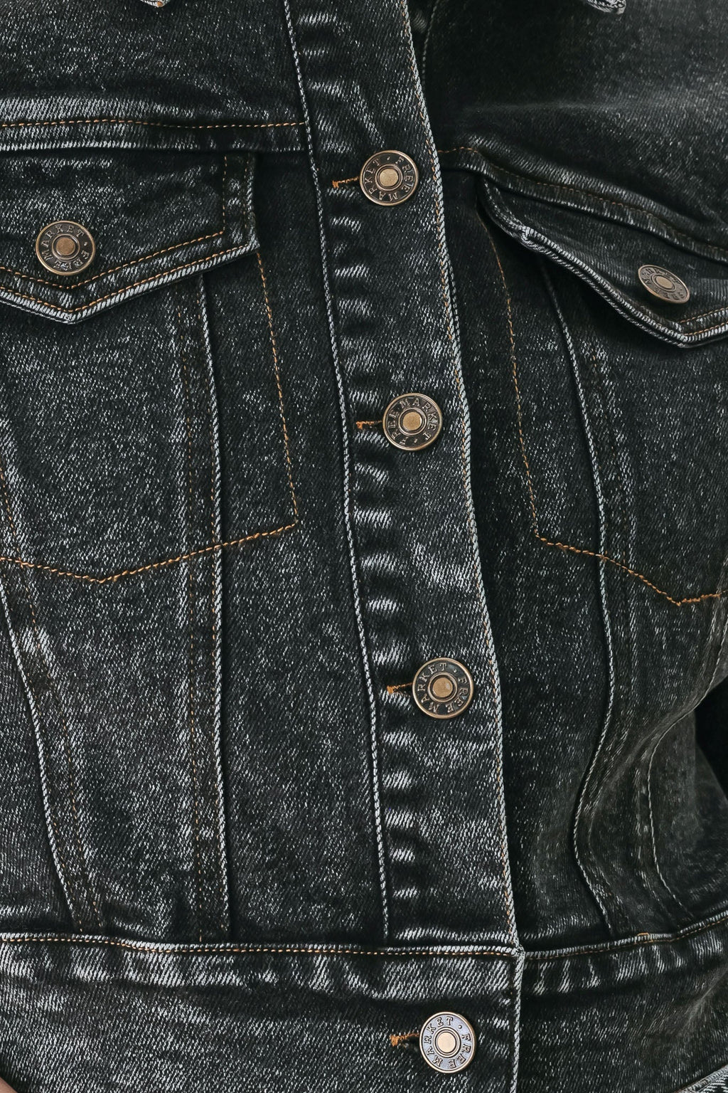 Shadow Stitch Romance Denim Crop Jacket