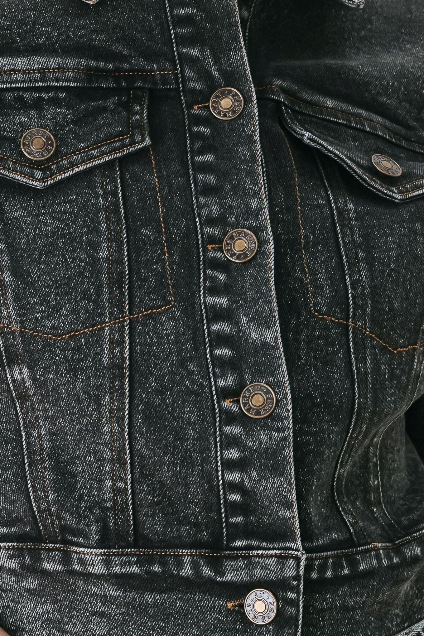 Shadow Stitch Romance Denim Crop Jacket