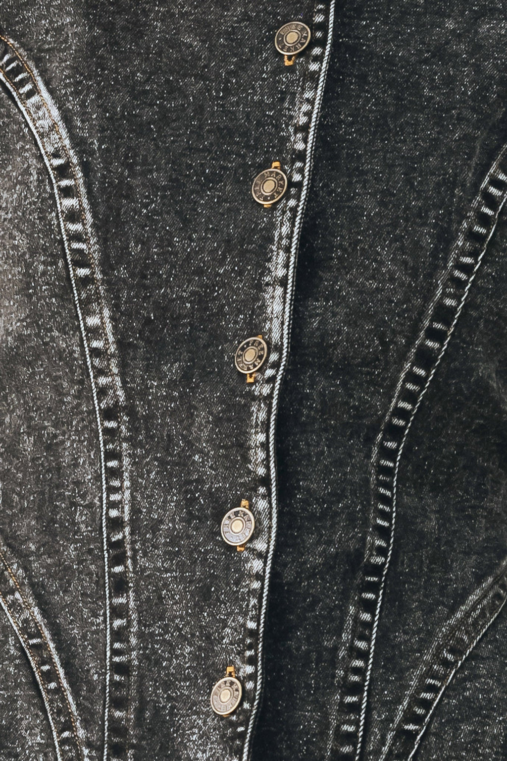 Downtown Edge Acid Wash Peplum Jacket