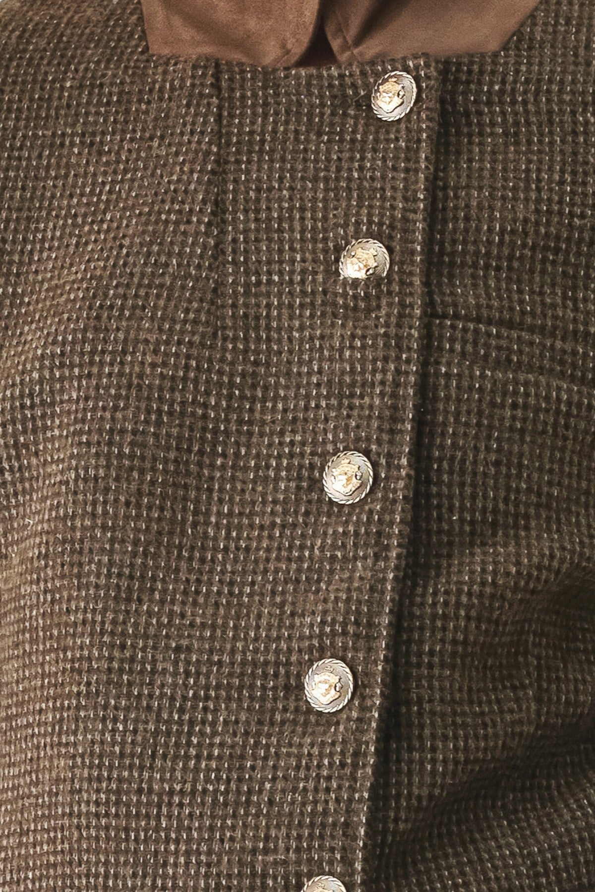 Heritage Charm Houndstooth Cropped Jacket