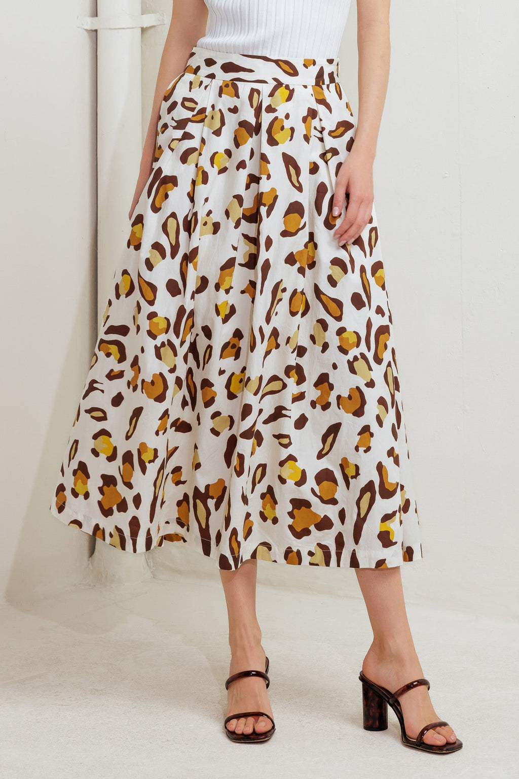 CITY JUNGLE WOVEN FULL SKIRT