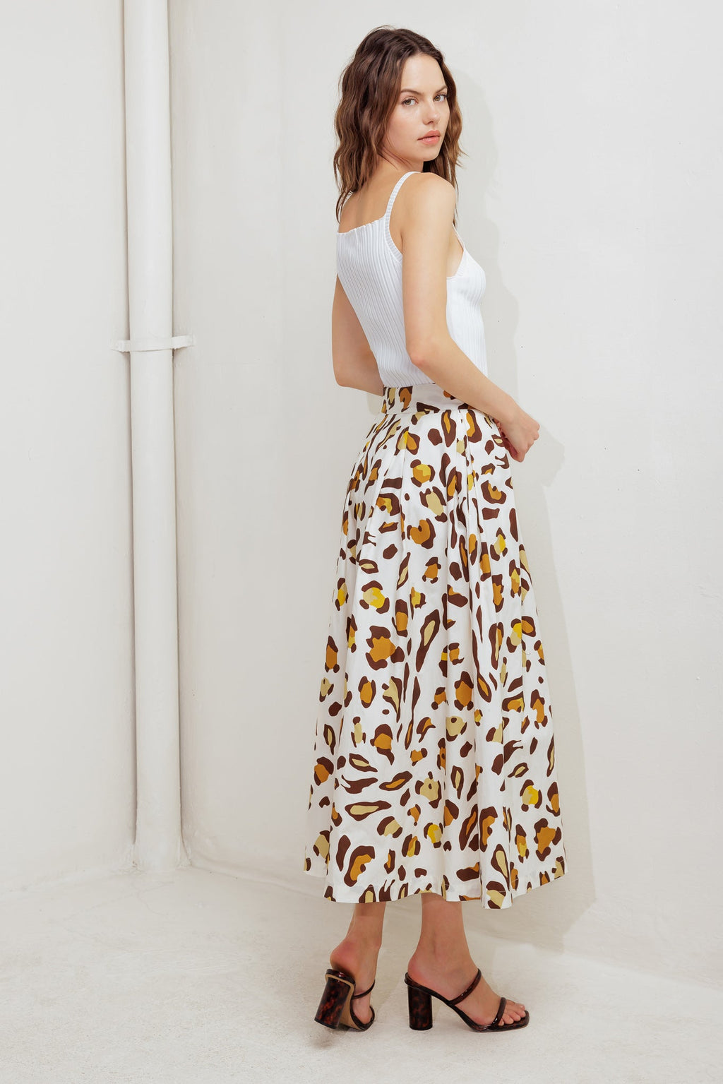 CITY JUNGLE WOVEN FULL SKIRT
