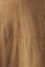 Sandstone Silhouette Faux Suede Midi Skirt