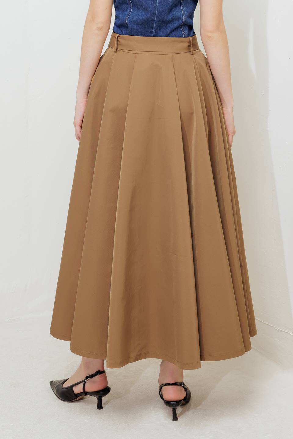 Rouge Allure Full Midi Skirt