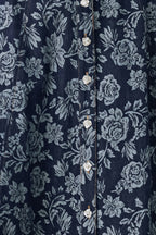 Rosette Floral Jacquard Full Skirt