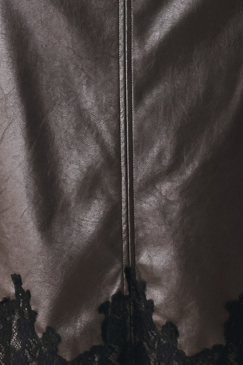 Lace After Dark Faux Leather Pencil Skirt