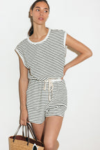 SUNSET COVE STRIP ROMPER