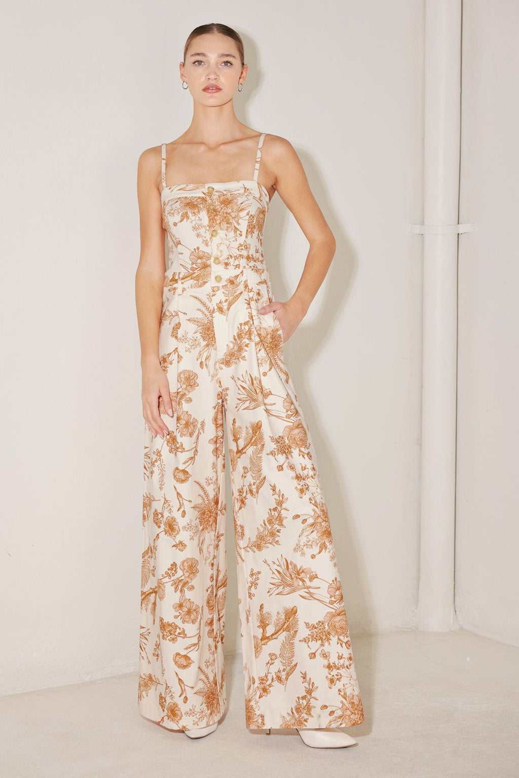 TUSCAN BOTANICA WOVEN JUMPSUIT
