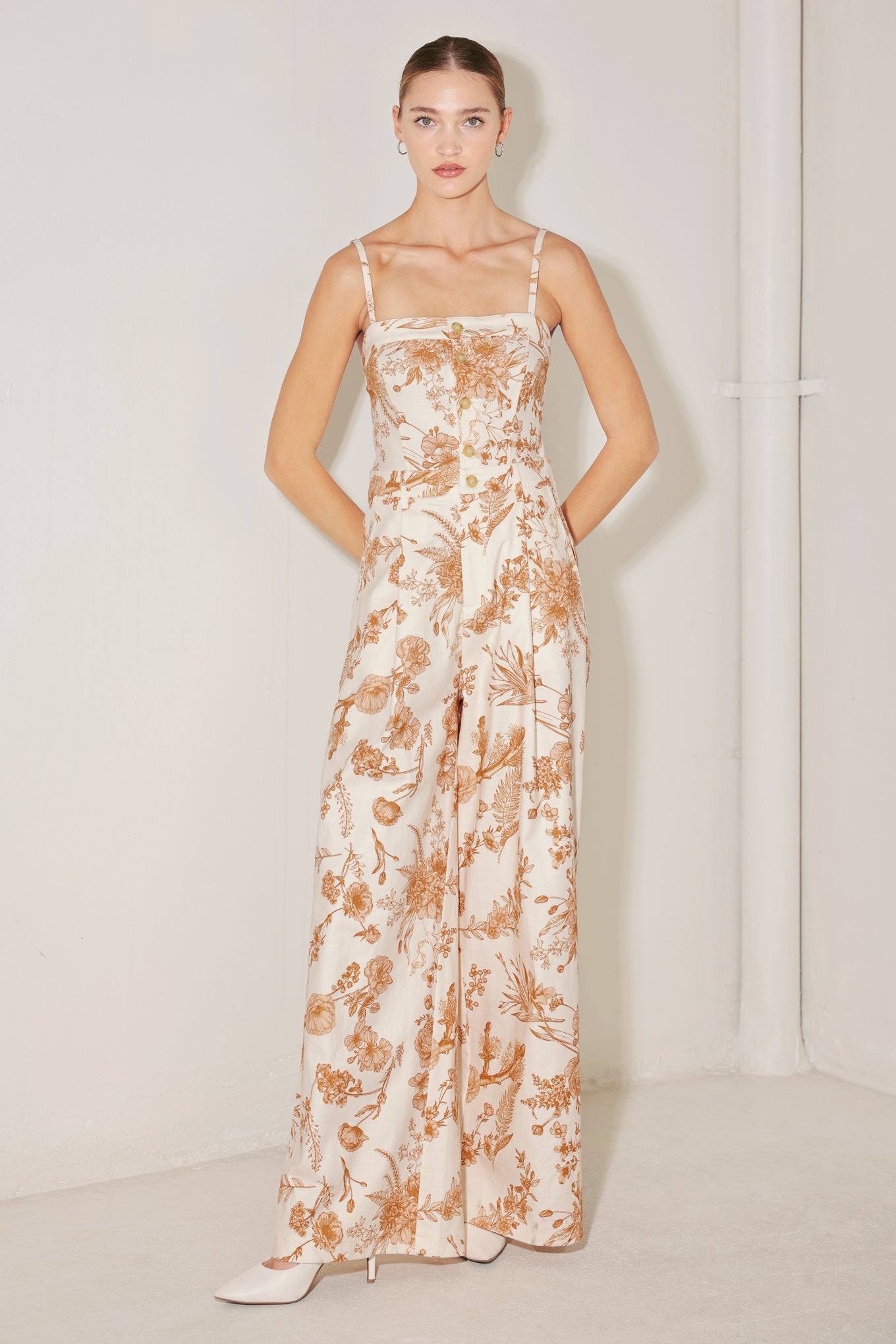 TUSCAN BOTANICA WOVEN JUMPSUIT