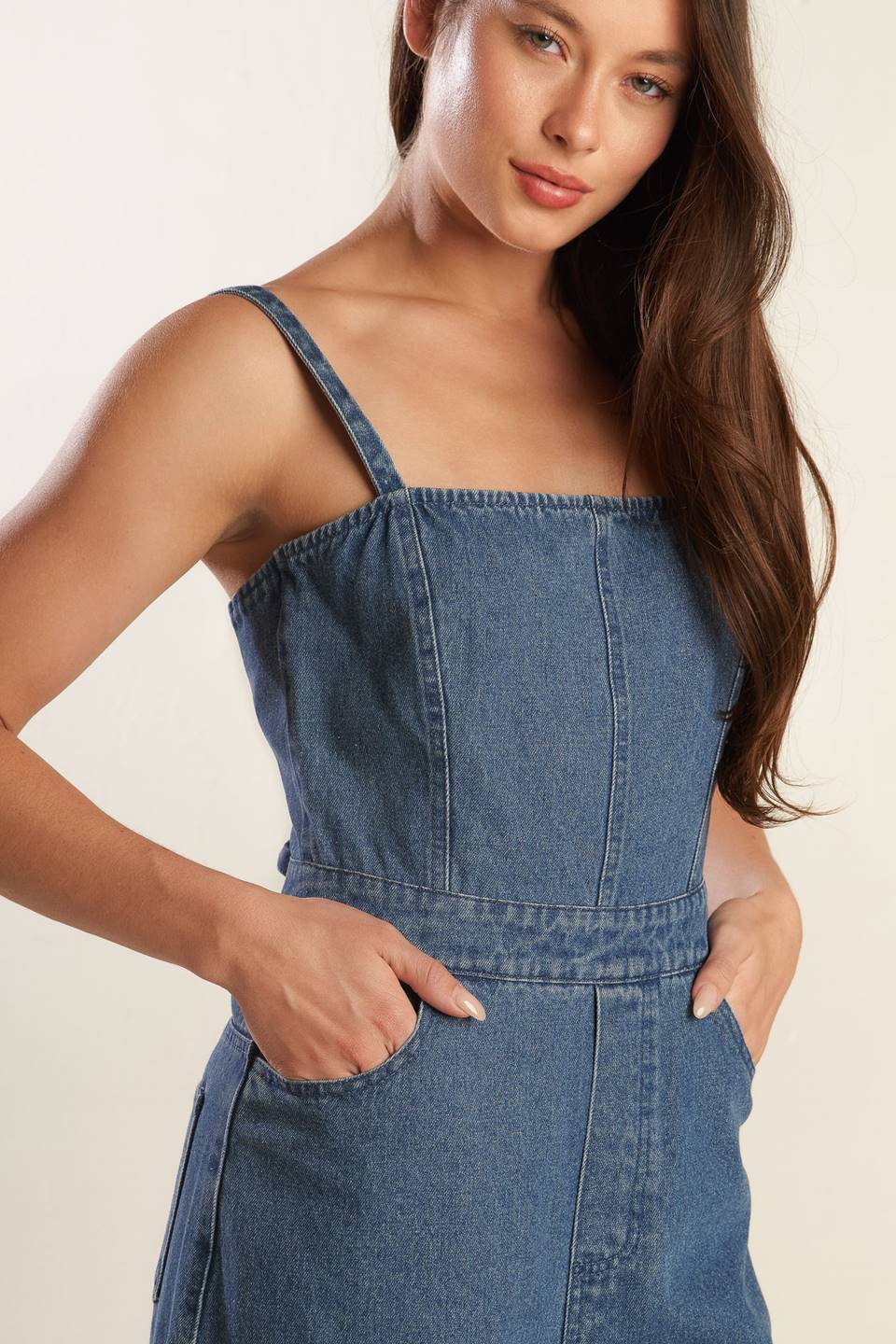 CLEAN GIRL DENIM JUMPSUIT
