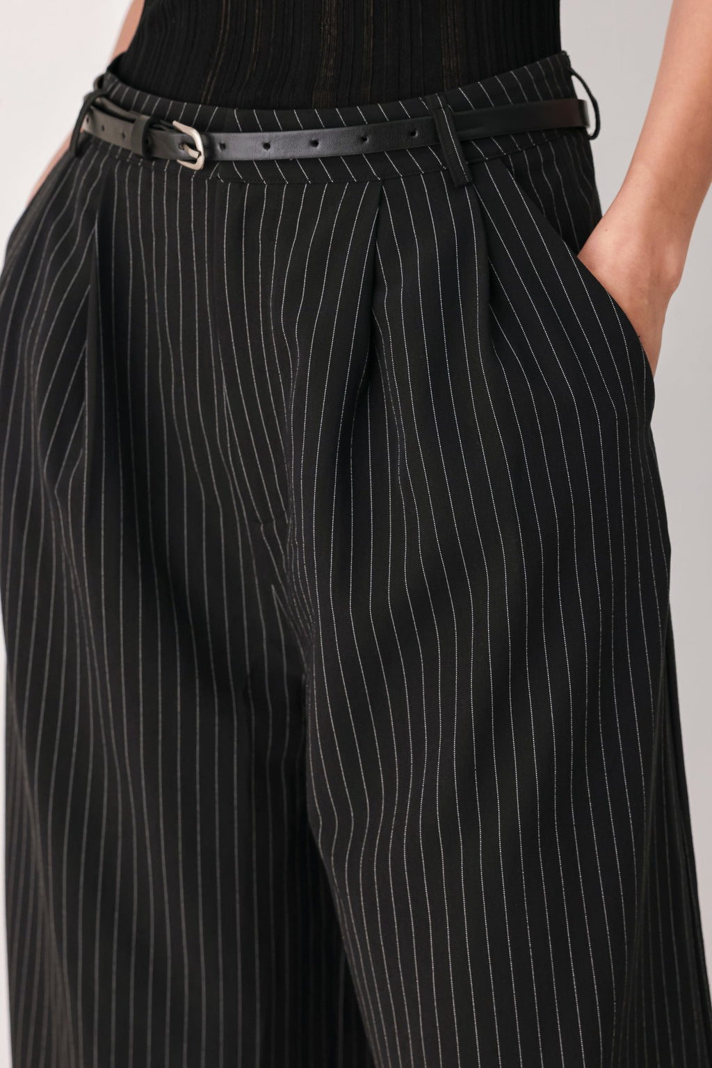 Park Avenue Pinstripe Culotte Pants