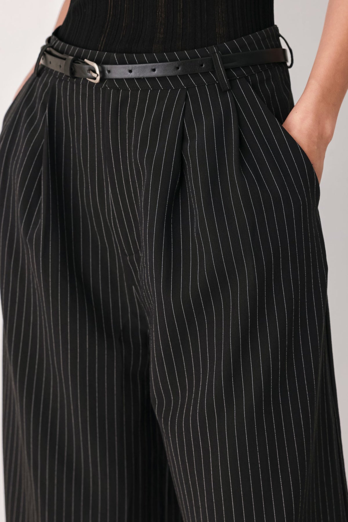 Park Avenue Pinstripe Culotte Pants