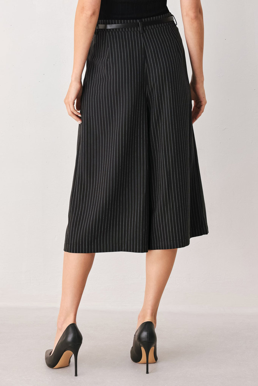 Park Avenue Pinstripe Culotte Pants