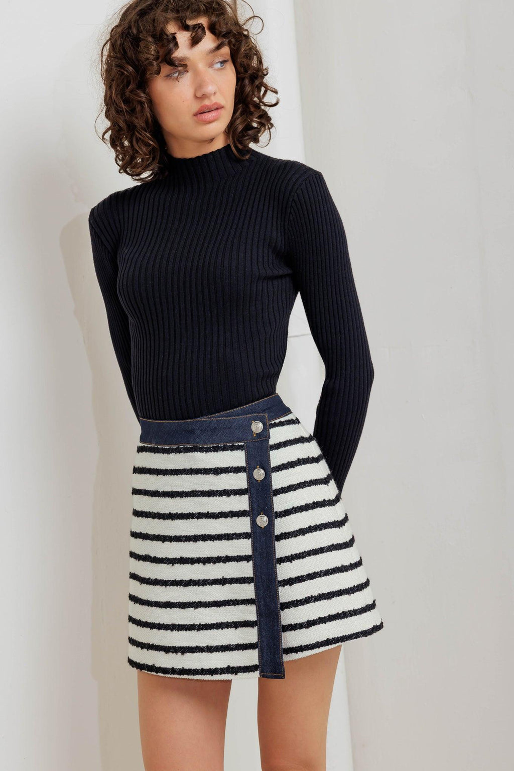 Bonjour Stripe Skort