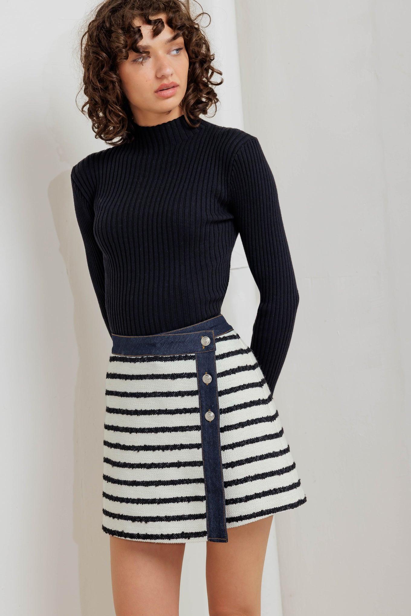 Bonjour Stripe Skort