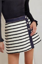 Bonjour Stripe Skort
