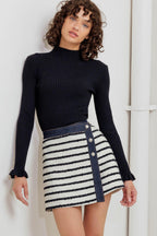 Bonjour Stripe Skort