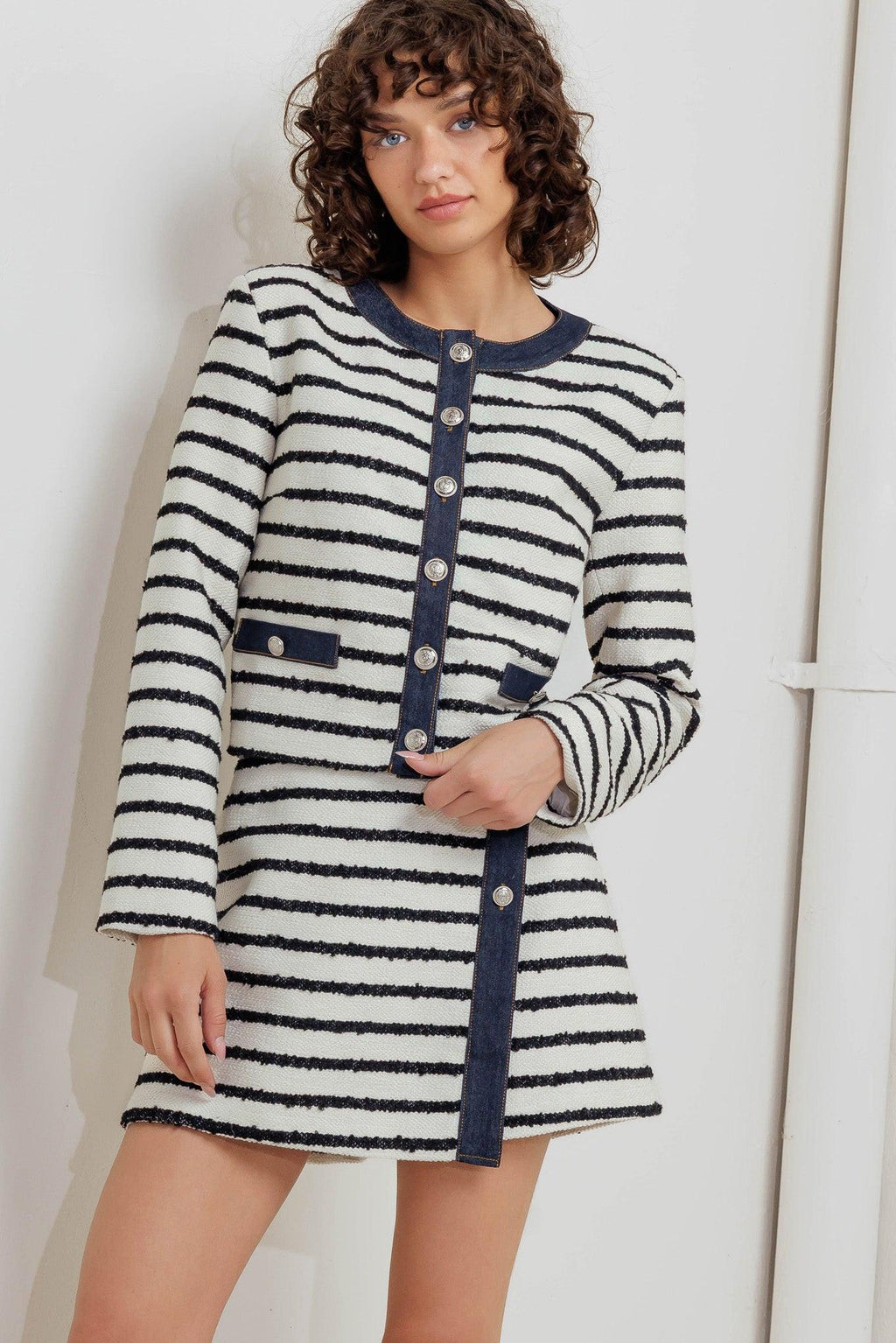 Bonjour Stripe Skort