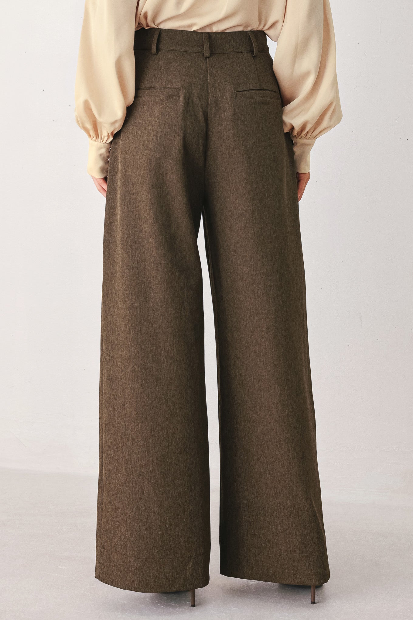 Bistro Brown Wide Leg Pant