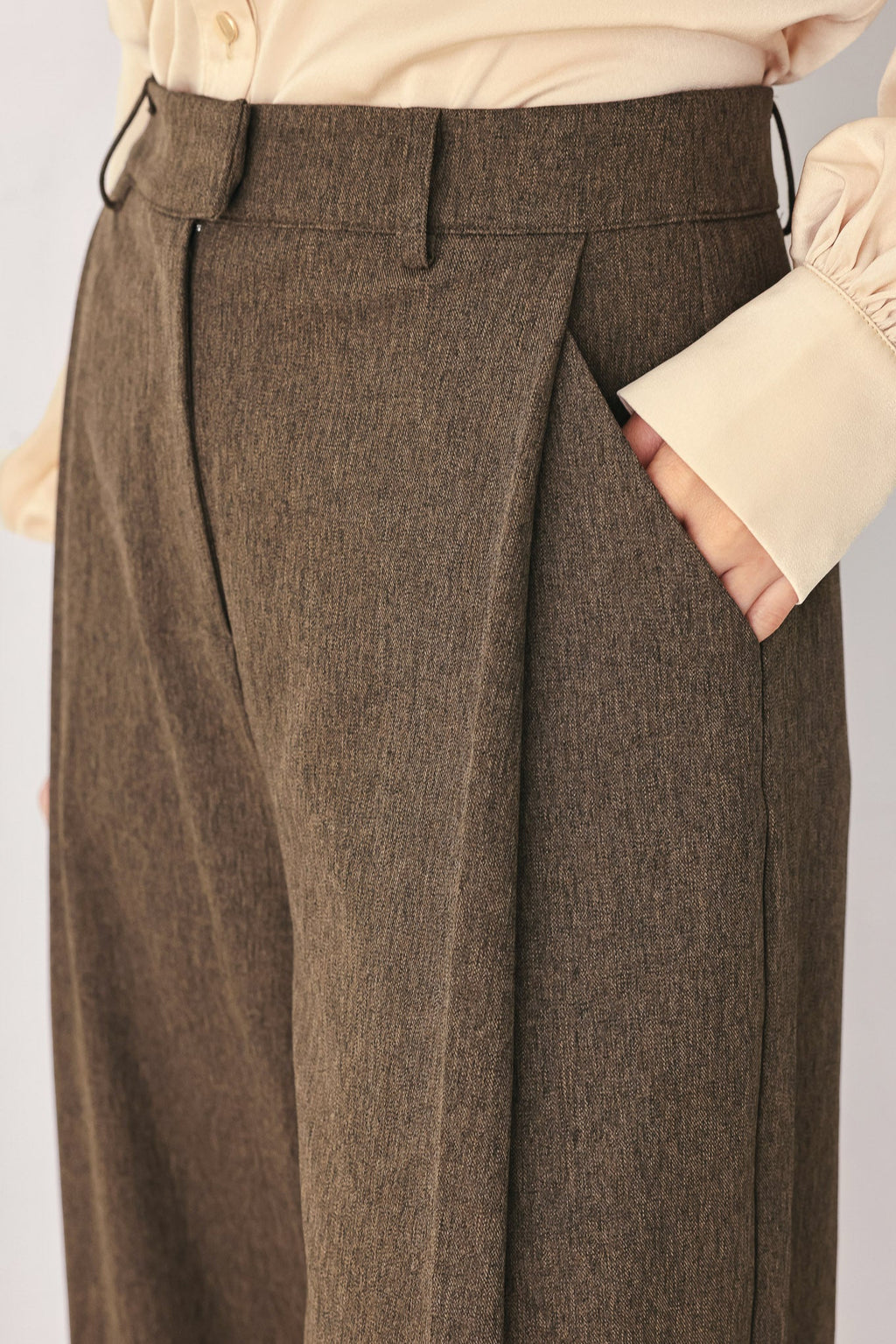 Bistro Brown Wide Leg Pant