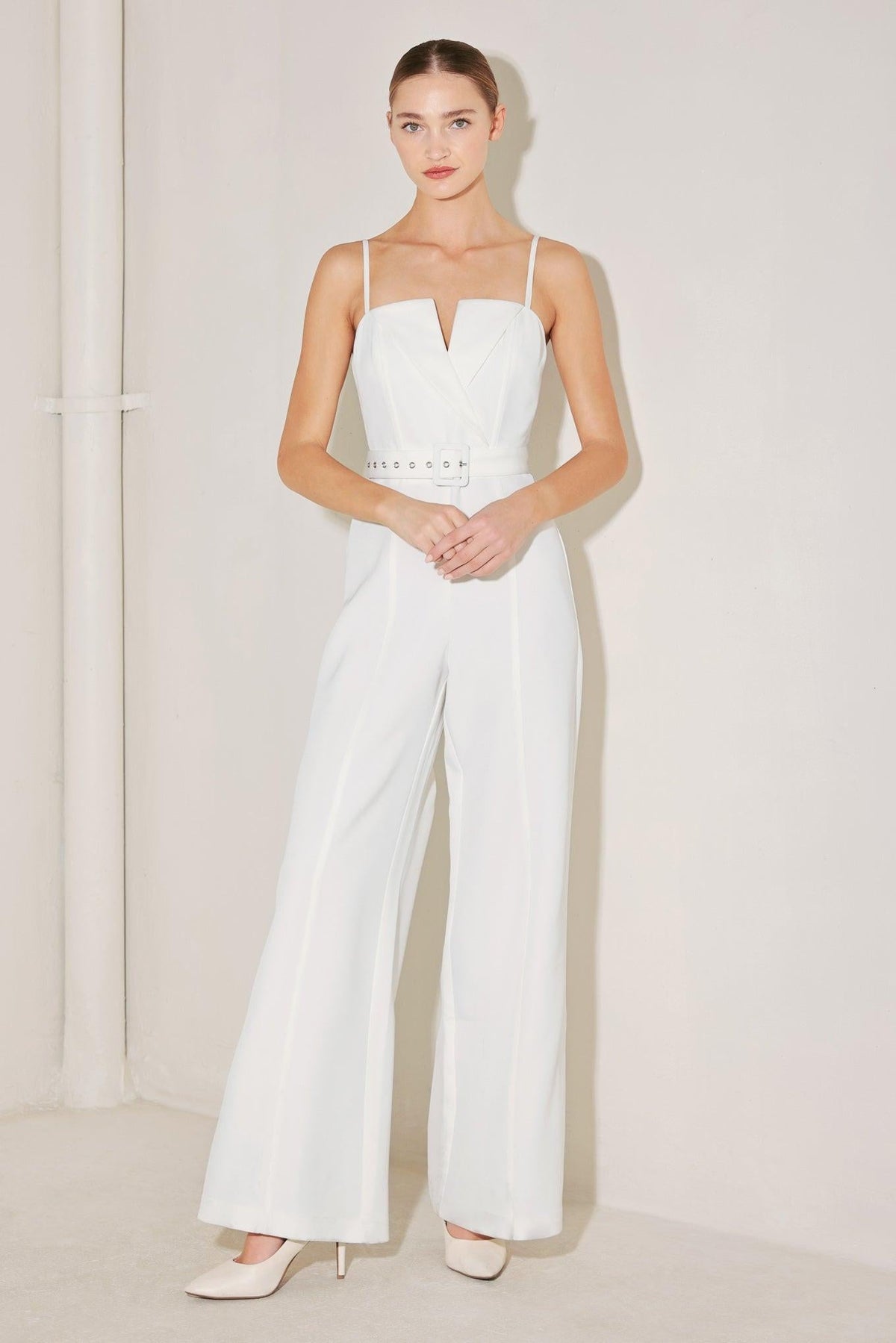 Arctic Elegance Woven Jumpsuit